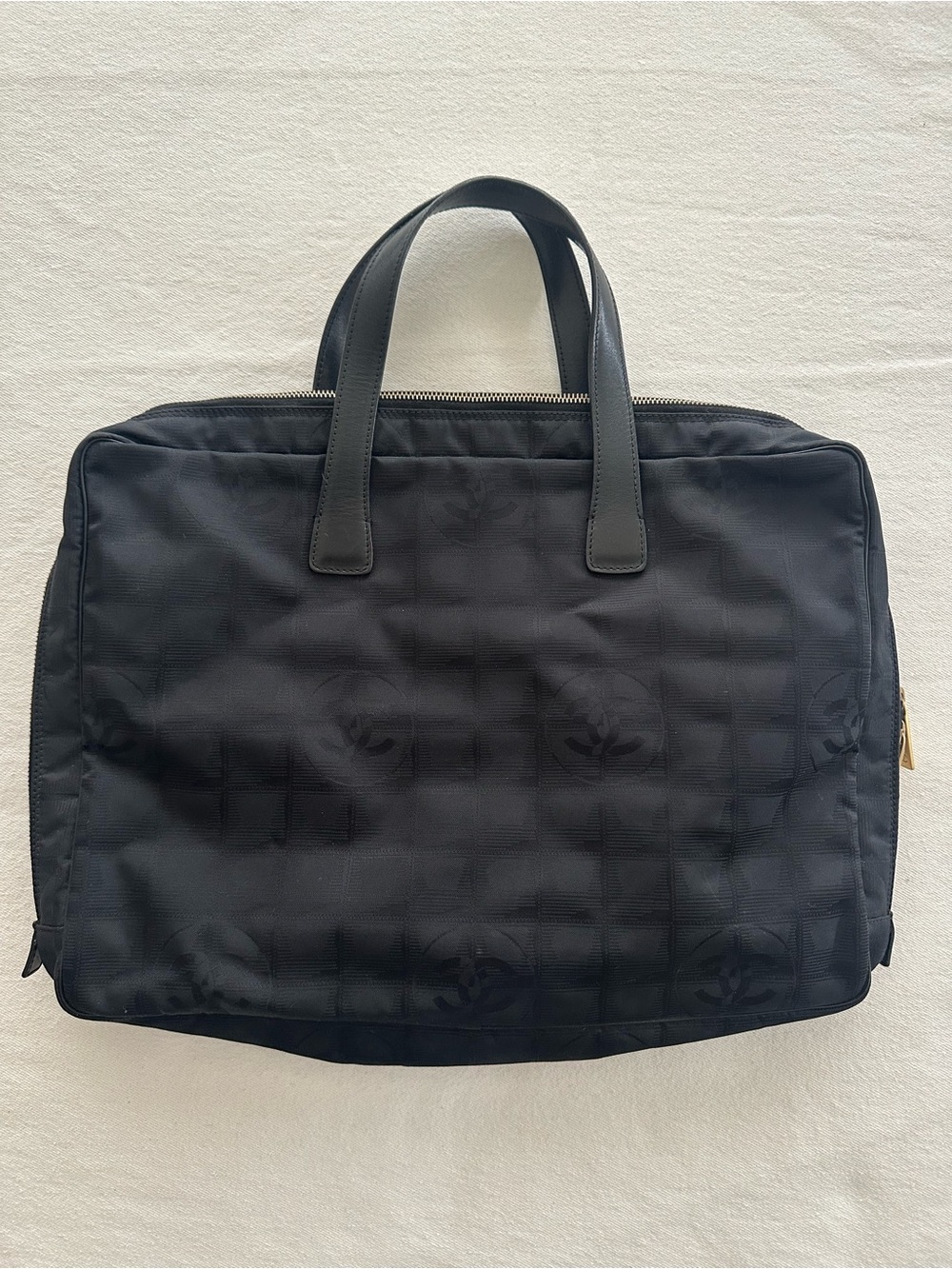 CHANEL Black Laptop Tote Bag